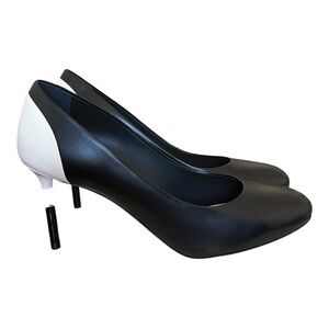 CHANEL Black and White Heels
